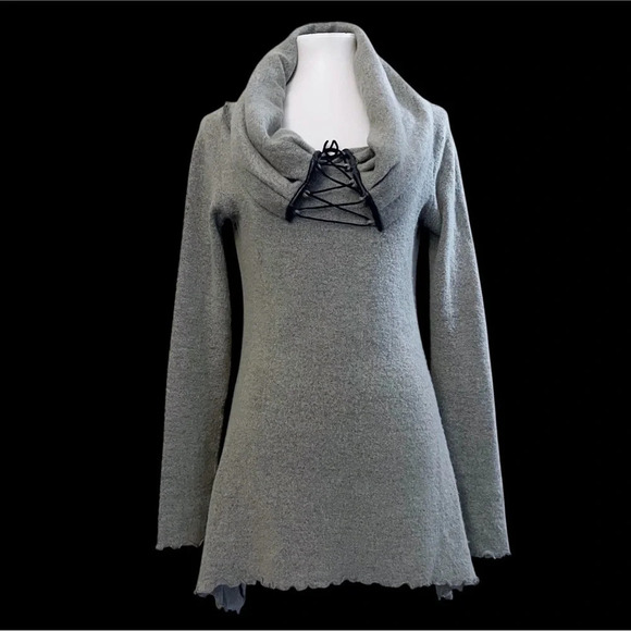 Union of Angels wool tunic sweater boho bohemian chic fall teacher office casual - Picture 1 of 6